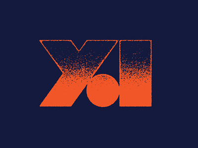 Young Adults Branding 70s a branding monogram navy orange red vintage y ya young adult