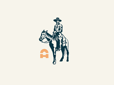 Anthony Creative House - Texan a cowboy hand drawn hats horse texas texture
