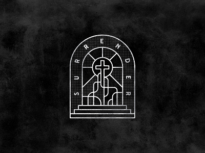 Unused cross illustration art black and white christian creative cross grunge halftone jesus love redeeming surrender vector vintage