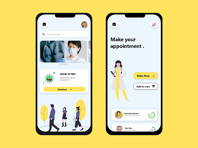 Online Doctor appointment app app appointment app clean clean ui clinic design doctor medical medical app medicine minimal patient ui design uiux ux