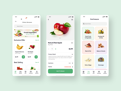 Grocery Shopping App app design clean ui delivery app design grocery delivery grocery shopping minimal trend 2021 trendy ui design uiux ux