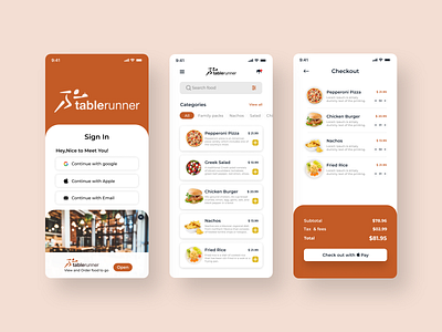 Food Ordering App app design clean clean ui delivery app design food ordering app meal menu minimal order food product resturant ui ui design uiux ux