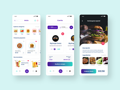 Food Delivery App burger app clean clean ui design eat eating food app food delivery application food design food order minimal receipe app resturant app ui design uiux