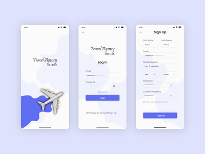 Travel Agency App app app design clean clean ui design minimal tour tour app travel app ui design uiux ux