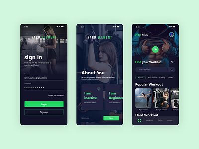 Workout App UI