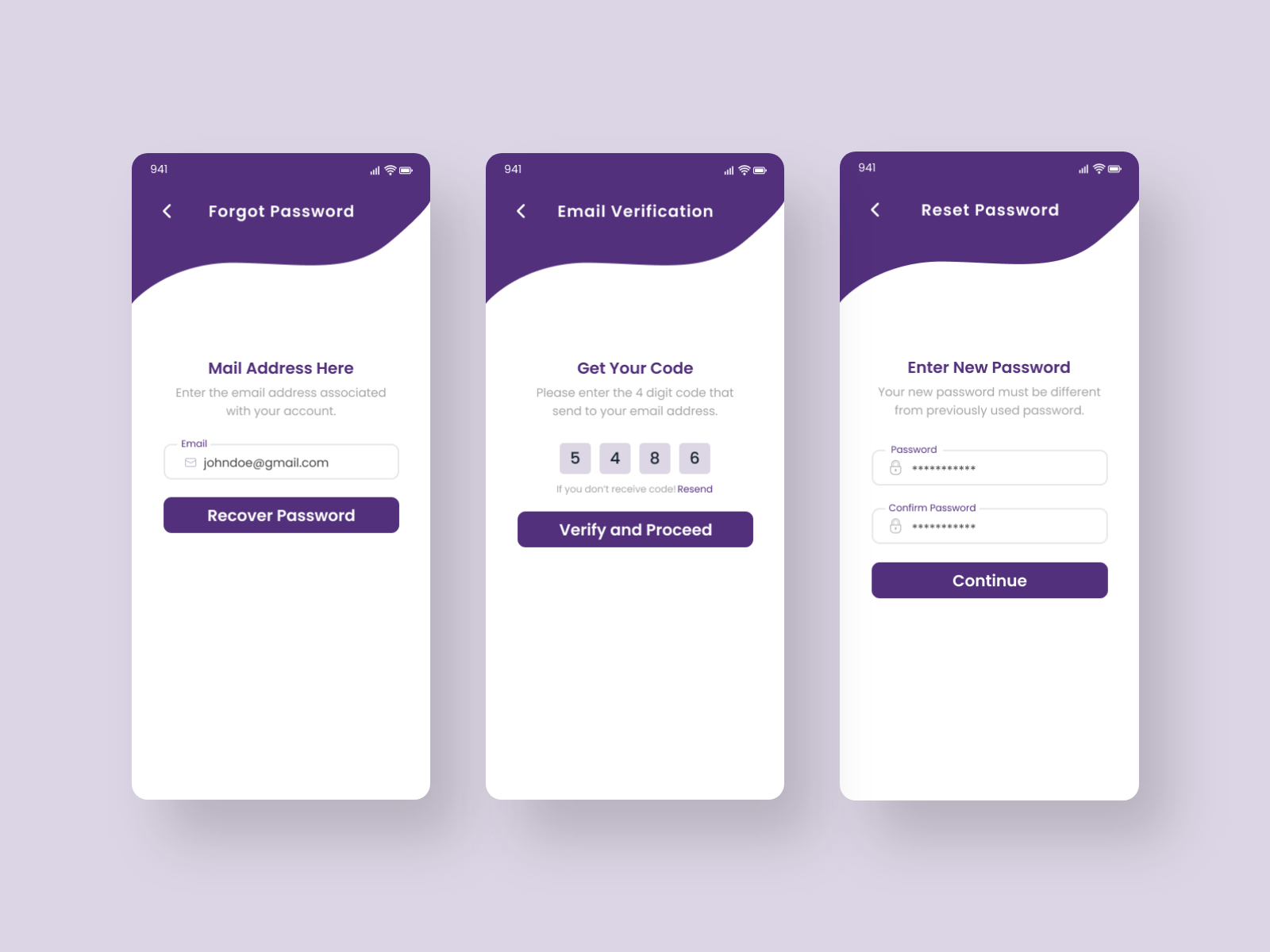 Forget Password Mobile App Uiux Design By Masum Ahammad On Dribbble 2103