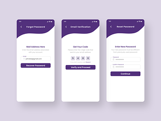 Forget Password- Mobile App UI/UX design by Masum Ahmed on Dribbble