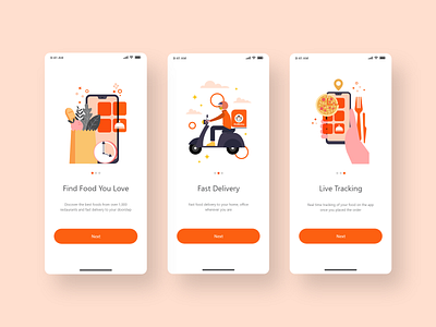 Food Delivery App Onboarding by Masum Ahmed on Dribbble