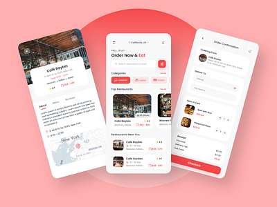 Restaurant App app apps chef delivery delivery app design fast food food food app food delivery app food delivery application food delivery service food design food order graphic design illustration restaurant restaurant app ui web