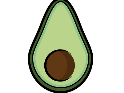 An Avocado 🥑 illustration illustrationcartoon