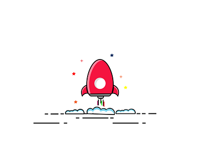 Mini Rocket Illustration design flat illustration illustration uiillustration vector illustration