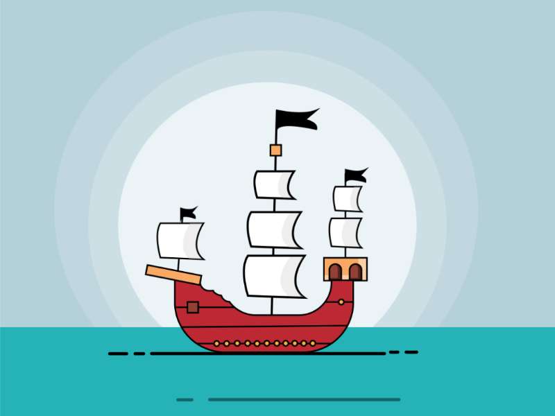 Ship Illustration 🌼 by Jasmine gupta on Dribbble