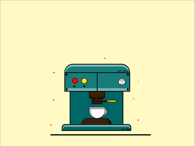 Coffee maker Illustration design illustration illustration art vector illustration