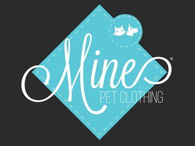 Mine cat design dog flat illustrator logo pet pet clothing