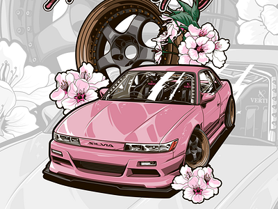 Nissan s13 vector art