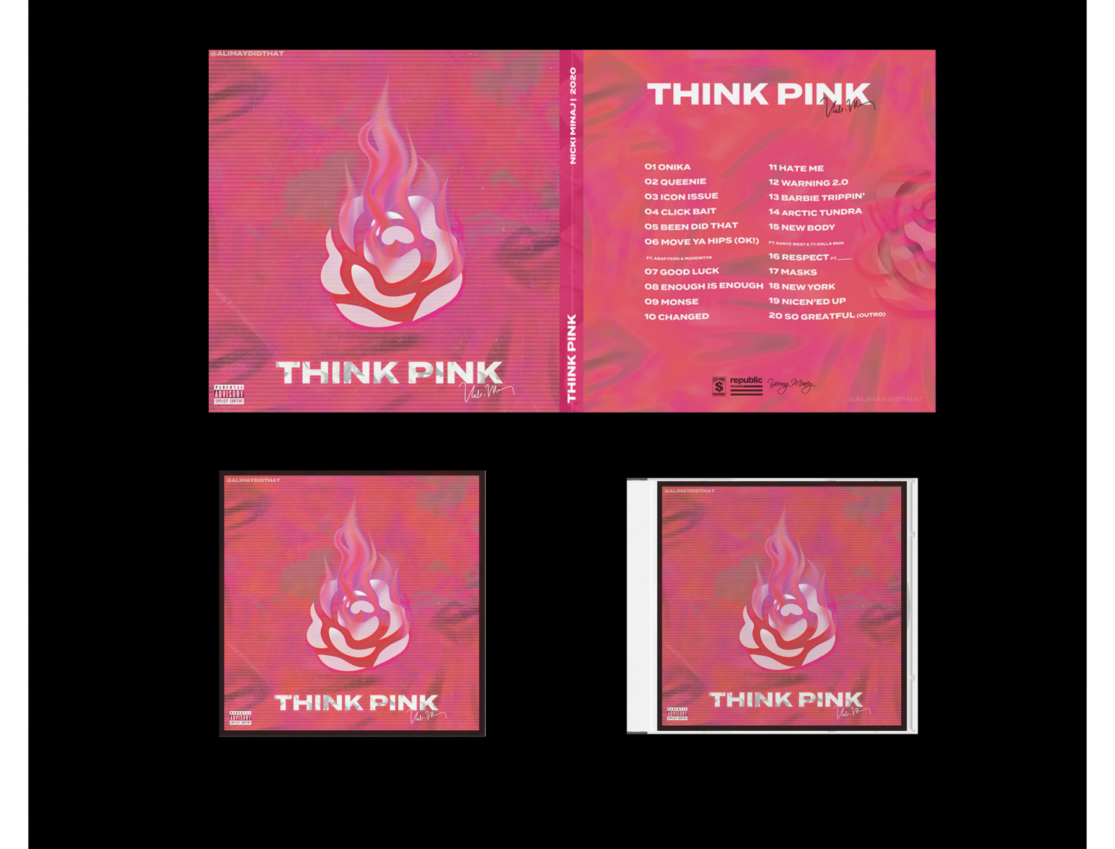 Nicki Minaj Think Pink Concept By Ali May On Dribbble
