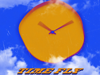 TIME FLY Cover Art album cover design ali may alimaydidthat cover art graphic design