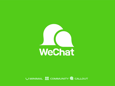 WeChat • Logo Redesign ali may alimaydidthat branding graphic design illustration logo logo design logo redesign logodesign logotype typography vector wechat