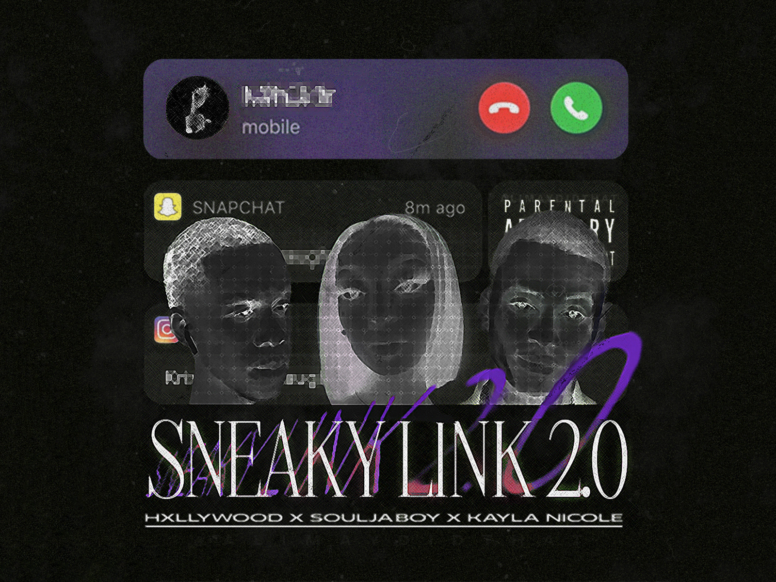 Sneaky Link 2.0 Cover art | Kayla Nicole, Soulja Boy & Hxllywood by