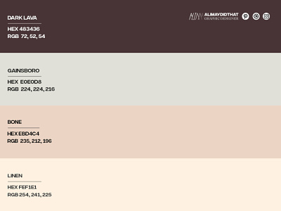 Color Palette #23 • Hex Codes & Names • ALIMAYDIDTHAT