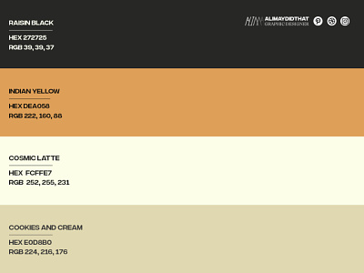 Color Palette #39 • Hex Codes & Names • ALIMAYDIDTHAT