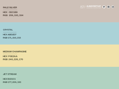 Color Palette #28 • Hex Codes & Names • ALIMAYDIDTHAT