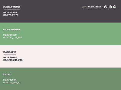 Color Palette #41 • Hex Codes & Names • ALIMAYDIDTHAT