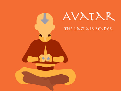 Avatar The Last Airbender adobe illustrator animated animation avatar flat illustration illustrator thelastairbender tv series tv show