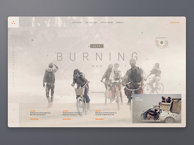 Burning Man Concept burning man design exploration ui web