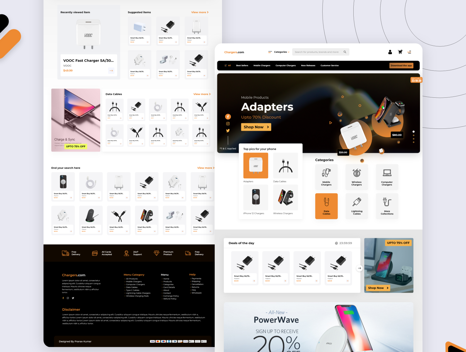 Amazing E-commerce Website Design by Pranav Kumar on Dribbble