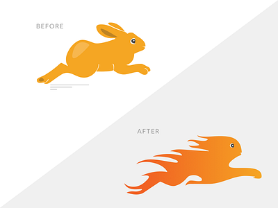iteration of rabbit rabbit redesign vector