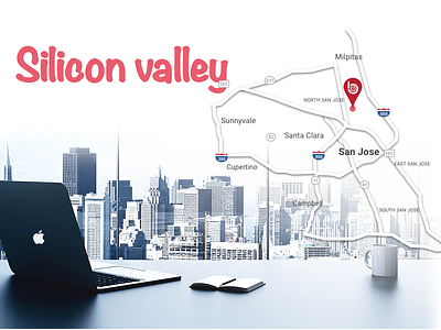 Silicon Valley map silicon valley workspace