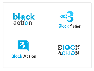 BLOCK ACTION block chain cryptocurrency logo