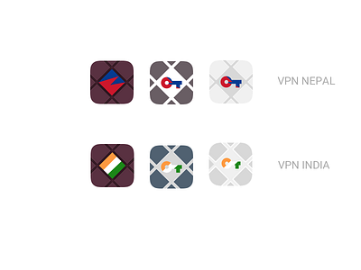 App Icons: VPN NEPAL, VPN INDIA appicon vpn