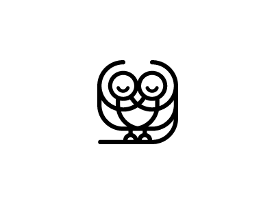 owlfriends brand circle creative creative logo friends hoot line logo logo design logo designer mark owl people simple smile social symbol