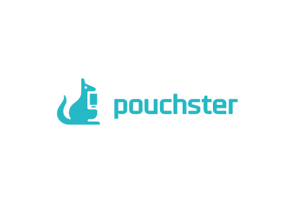 Pouchster bag brand creative forester kangaroo logo mark pouch sac