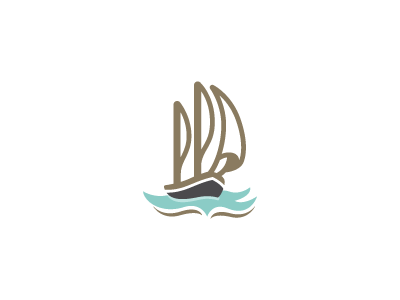 Ketch2 boat data ketch logo logo design metrics sail sea wave