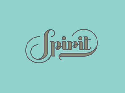 Spirit custom type lettering logo logotype spirit