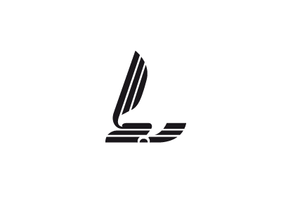 L Hawk dynamic eagle hawk l letter l logo logo design simple