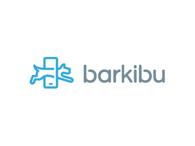 Barkibu logo logo design pet care dog cross app