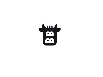 Butter butter cow letter b logo logo design