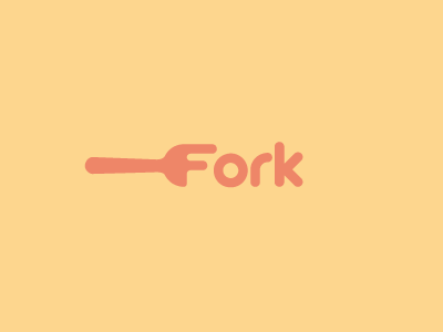 Fork fork image logo mark word