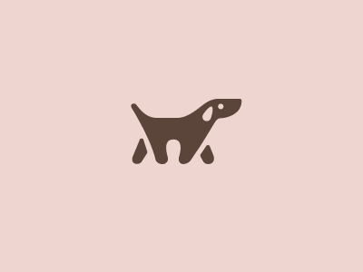 Dog animal dog geometry grid logo mark minimal simple