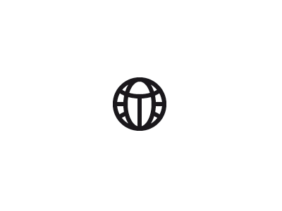 World Beetle animal geometry grid icon logo mark minimal simple