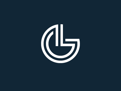 G-L round 2 g l logo mark monogram