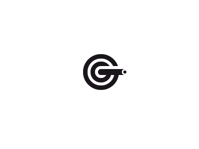 G Target Pencil g logo mark pencil target