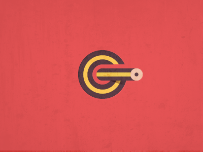 G Pencil Target logo mark g target pencil