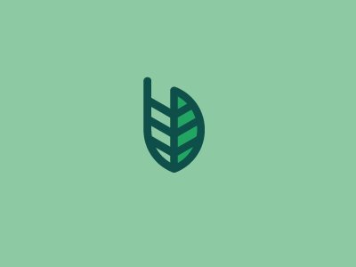 Green ladder eco green ladder leaf logo mark memorable simple up