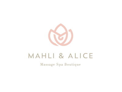 Mahli and Alice boutique brand logo m a mark massage spa