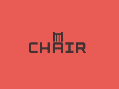 Chair chair hieroglyph logo mark word image